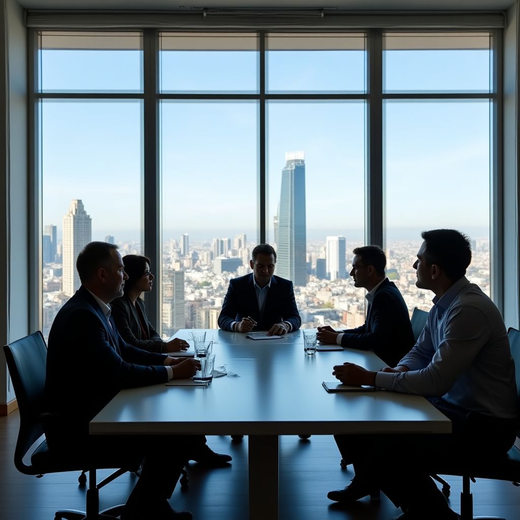 Equipo de InverArg en la oficina central de Buenos Aires